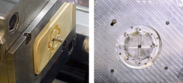 3Dプリントされた樹脂製金型と、アルミ製の射出成形金型
